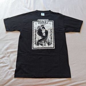 Vintage 1990s Y2K Tour Champ White Wolf Mage the Ascension Black T-Shirt Adult L